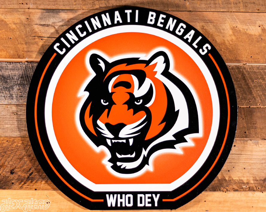 VARSITY Collection- SINGLE Layer Cincinnati Bengals Metal Wall Art