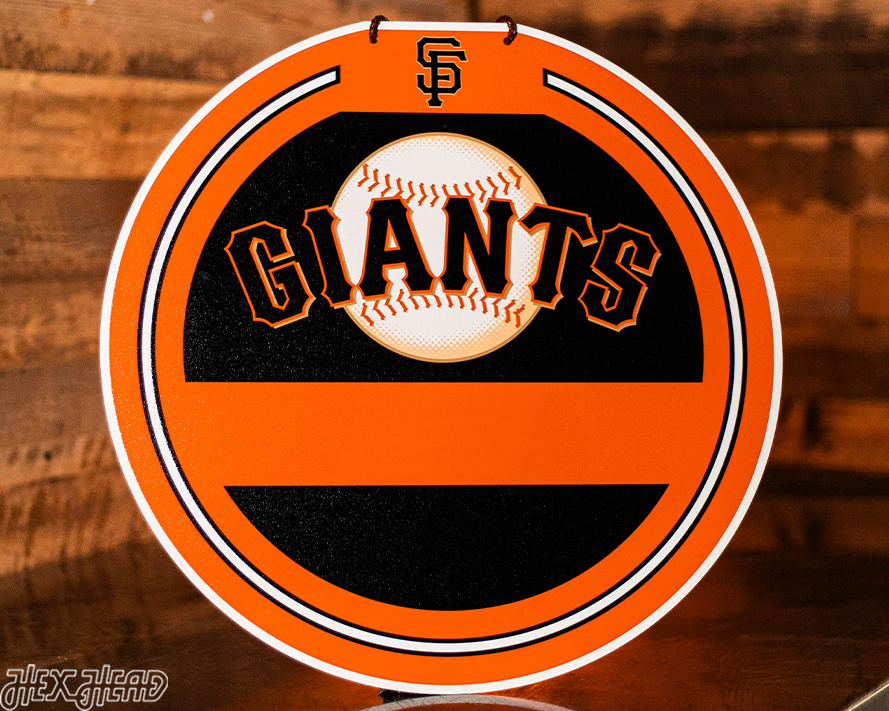 San Francisco Giants Personalized Monogram Metal Art