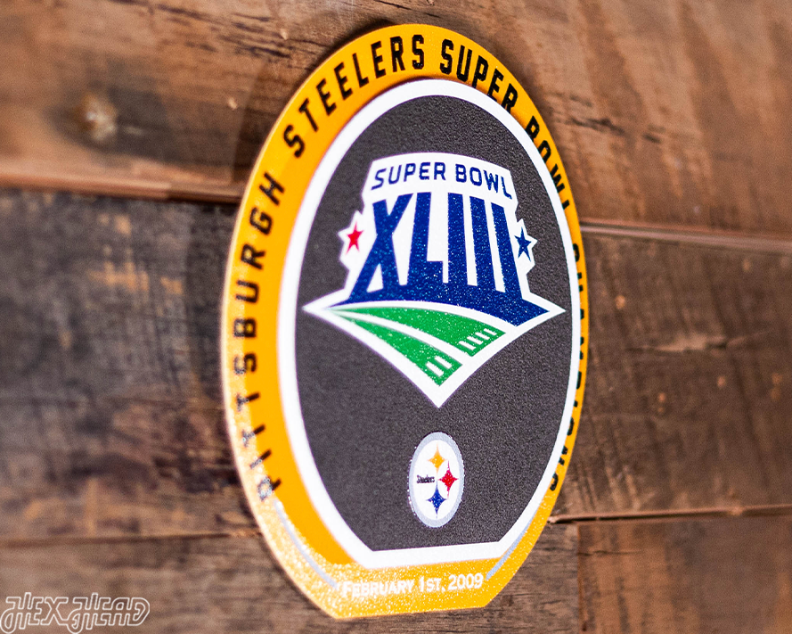 Pittsburgh Steelers Super Bowl XLIII "Double Play" On the Shelf or on the Wall Art