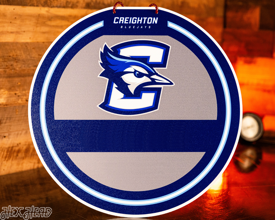 Creighton Blue Jays Personalized Monogram Metal Art