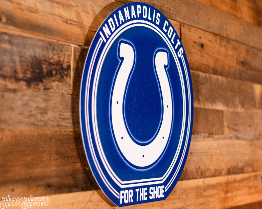 VARSITY Collection- Single Layer Indianapolis Colts Metal Wall Art