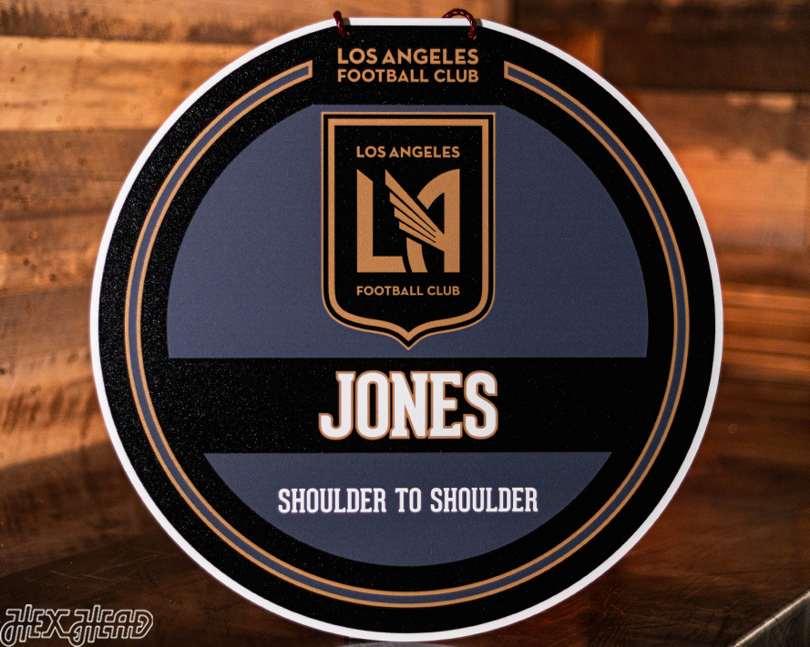 Los Angeles FC Personalized Monogram Metal Art