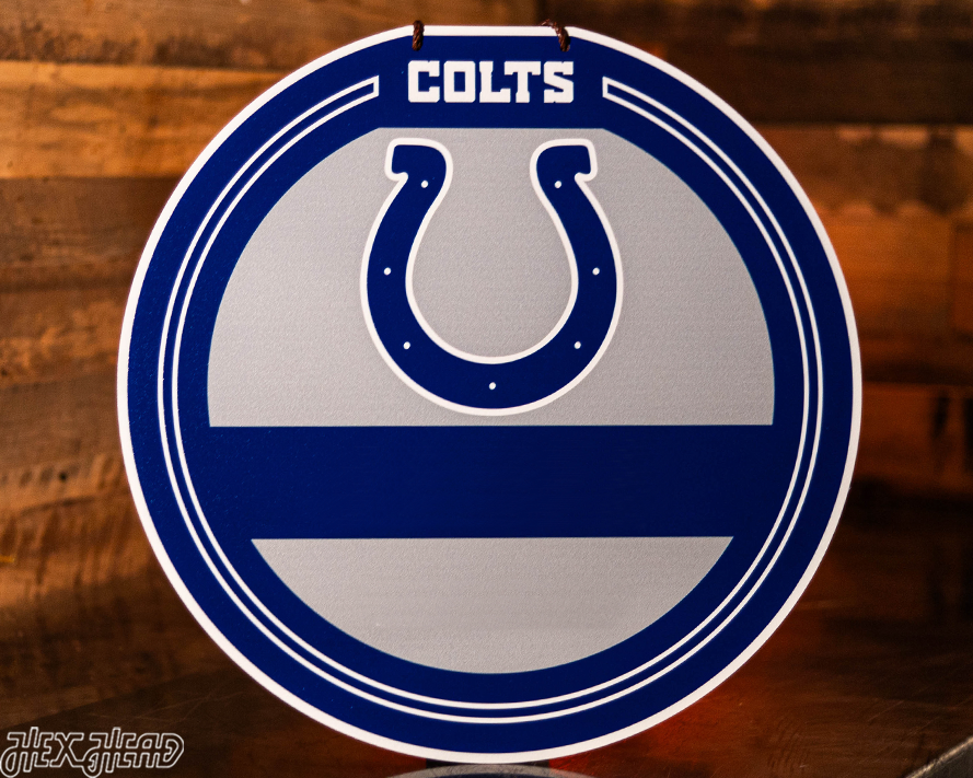 Indianapolis Colts Personalized Monogram Metal Art