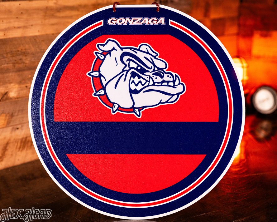 Gonzaga Bulldogs Personalized Monogram Metal Art