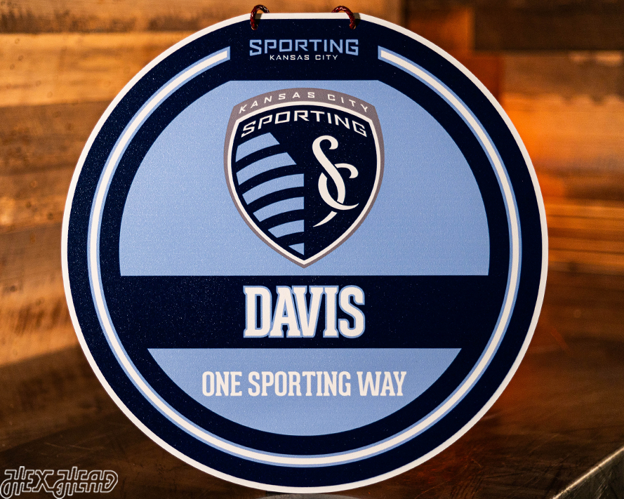 Sporting Kansas City Personalized Monogram Metal Art