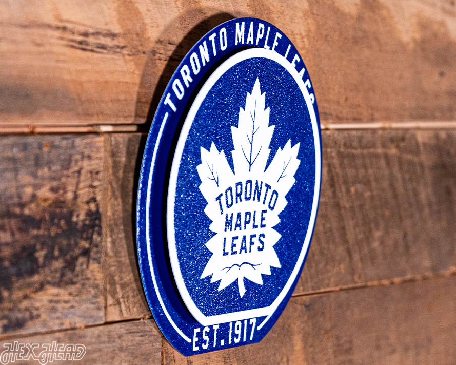 Toronto Maple Leafs "Double Play" On the Shelf or on the Wall Art