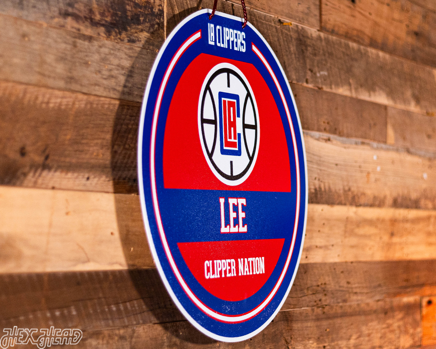 Los Angeles Clippers Personalized Monogram Metal Art