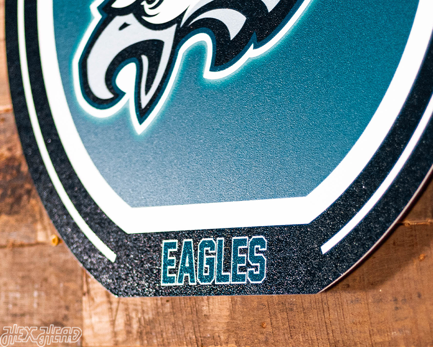 VARSITY Collection- SINGLE Layer Philadelphia Eagles Metal Wall Art