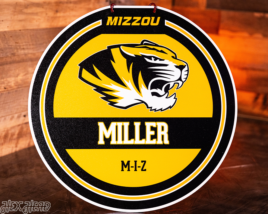 Missouri Tigers Personalized Monogram Metal Art