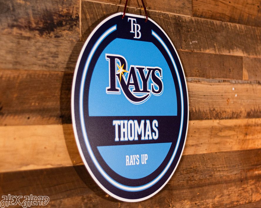 Tampa Bay Rays Personalized Monogram Metal Art