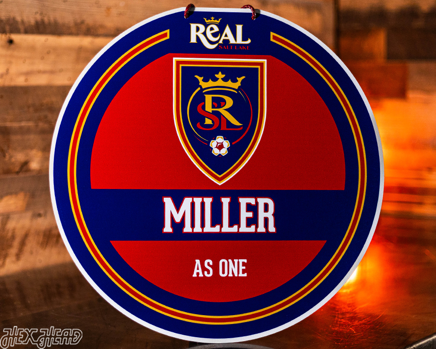 Real Salt Lake Personalized Monogram Metal Art