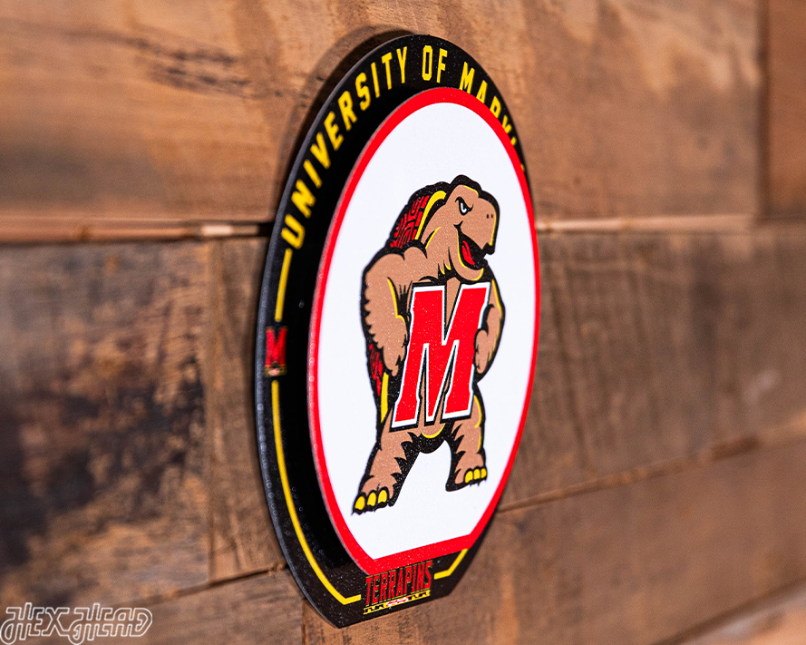 Maryland Terrapins "Double Play" On the Shelf or on the Wall Art