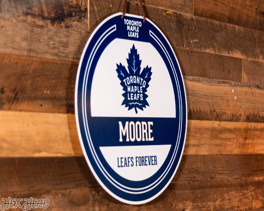 Toronto Maple Leafs Personalized Monogram Metal Art