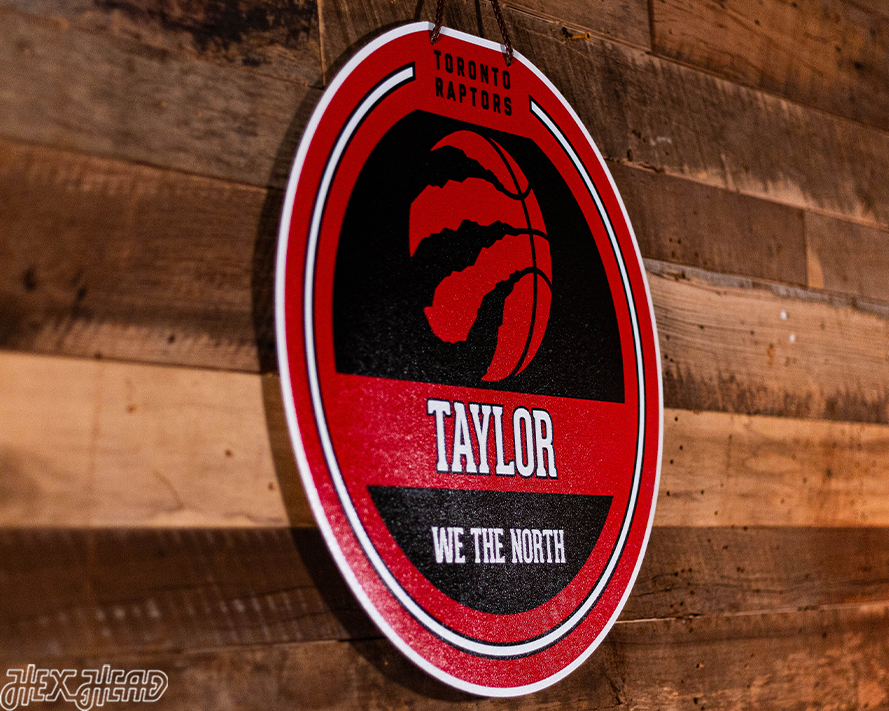 Toronto Raptors Personalized Monogram Metal Art