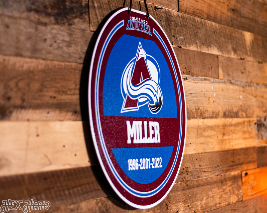 Colorado Avalanche Personalized Monogram Metal Art