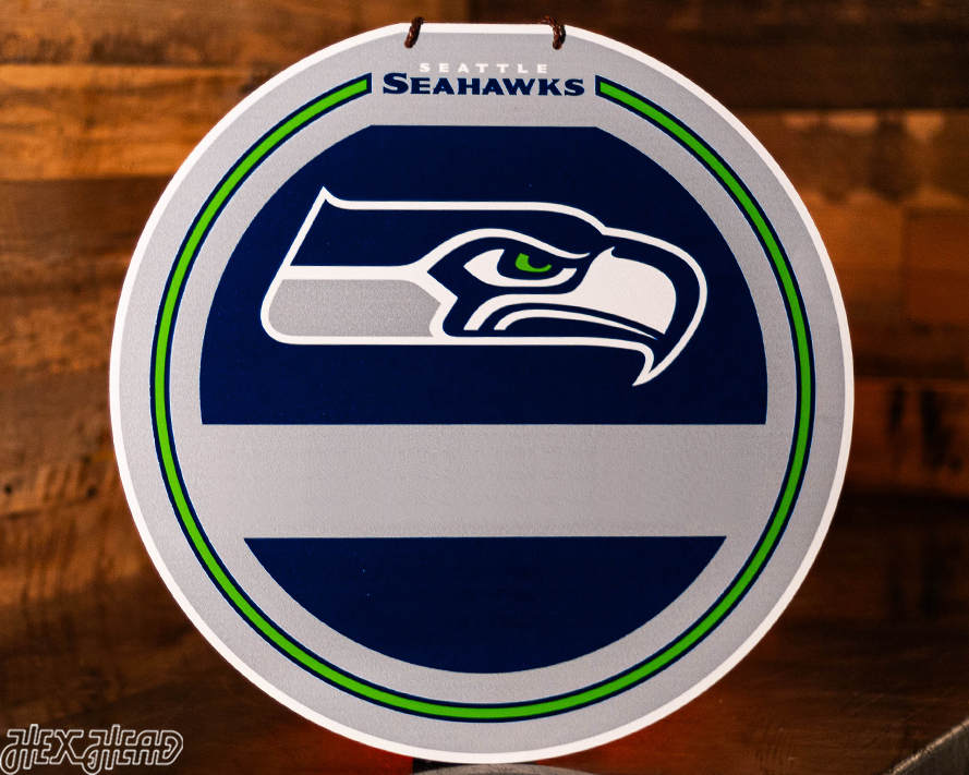 Seattle Seahawks Personalized Monogram Metal Art