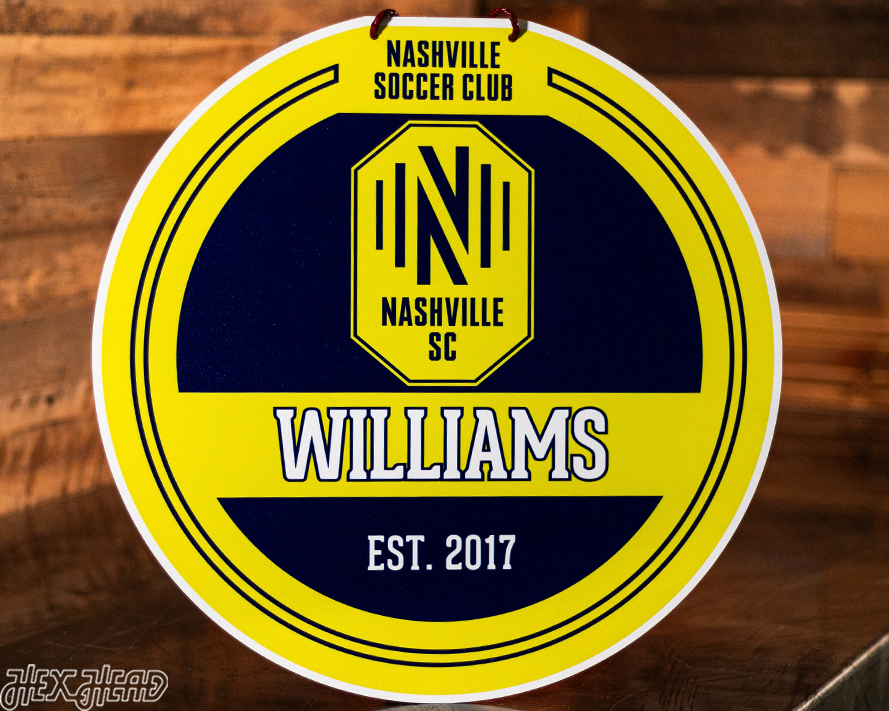 Nashville SC Personalized Monogram Metal Art