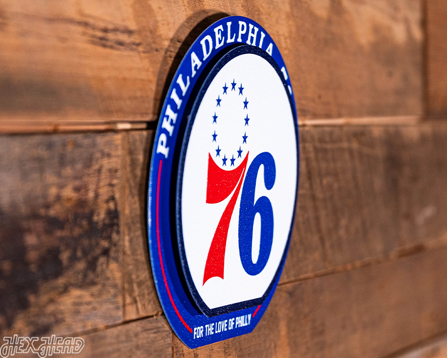 Philadelphia 76ers "Double Play" On the Shelf or on the Wall Art