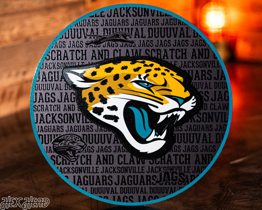 Jacksonville Jaguars CRAFT SERIES 3D Vintage Metal Wall Art