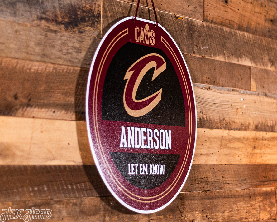 Cleveland Cavaliers Personalized Monogram Metal Art