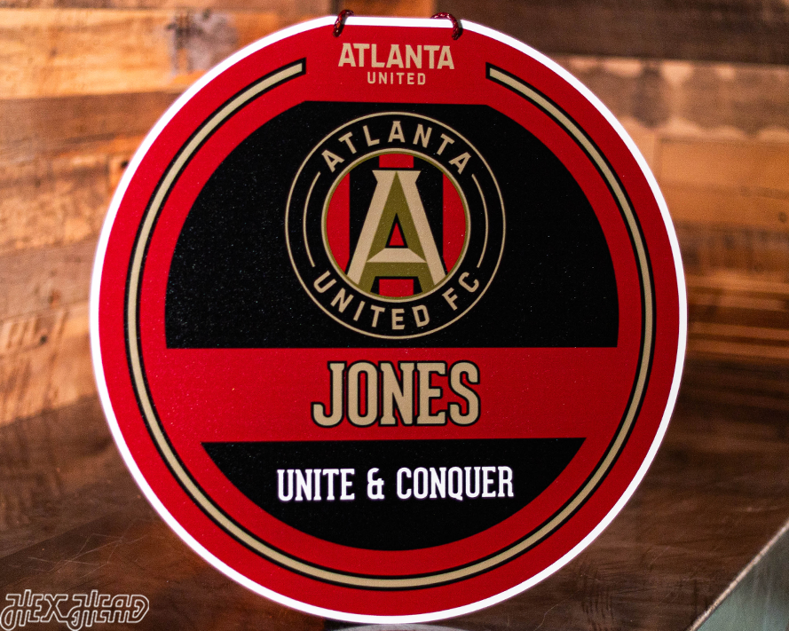 Atlanta United FC Personalized Monogram Metal Art