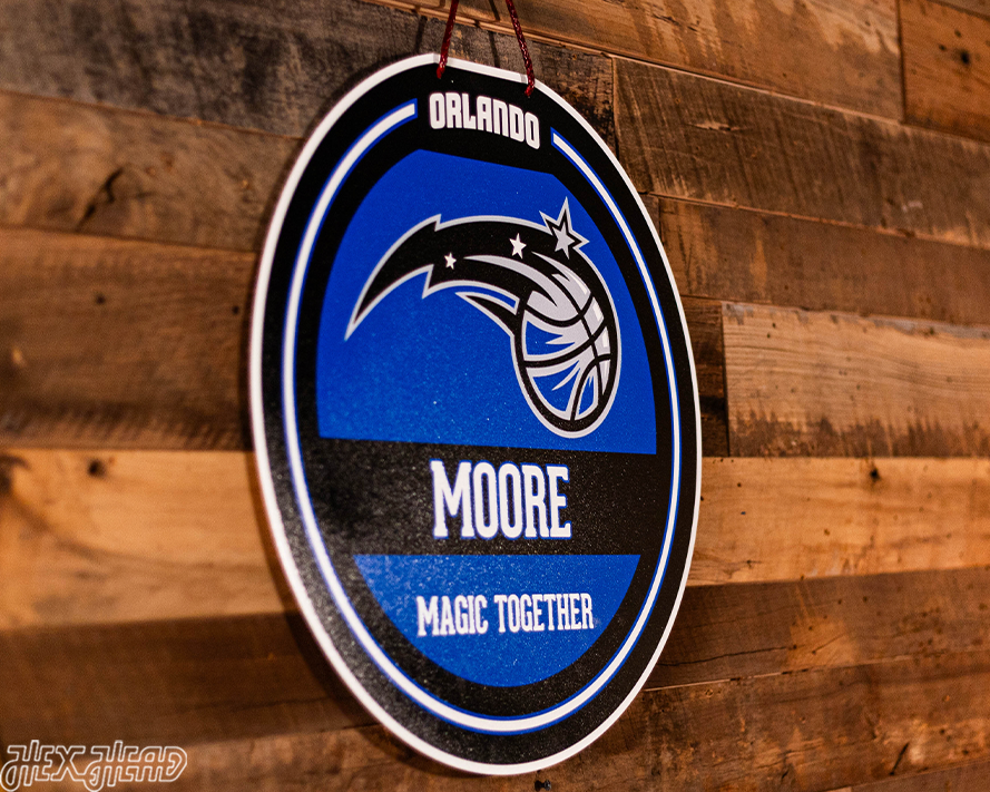 Orlando Magic Personalized Monogram Metal Art