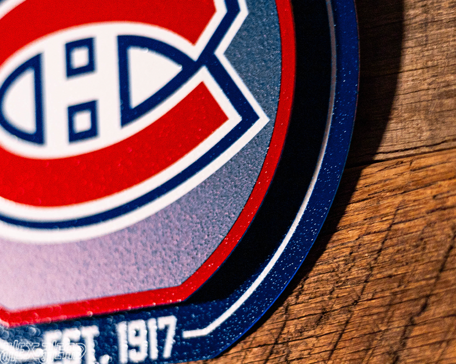 Montreal Canadiens "Double Play" On the Shelf or on the Wall Art