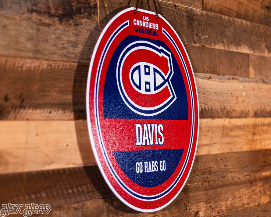 Montreal Canadiens Personalized Monogram Metal Art