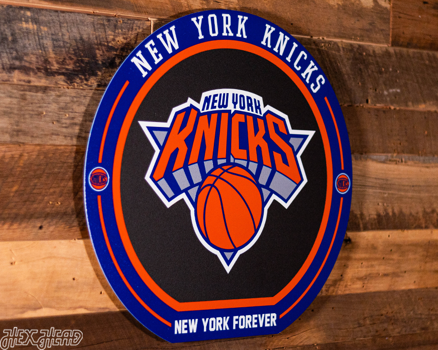 VARSITY Collection- SINGLE layer New York Knicks Metal Wall Art