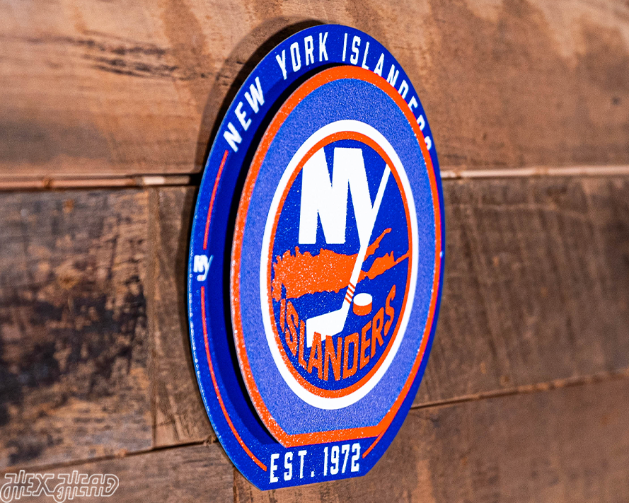 New York Islanders "Double Play" On the Shelf or on the Wall Art