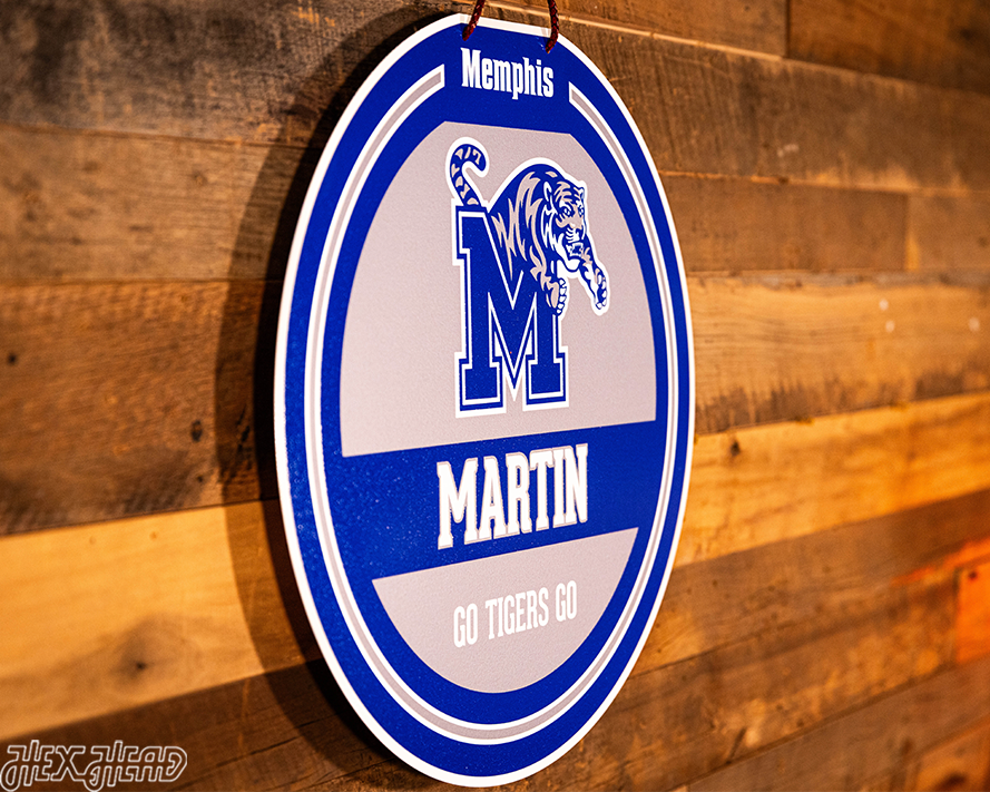 Memphis Tigers Personalized Monogram Metal Art