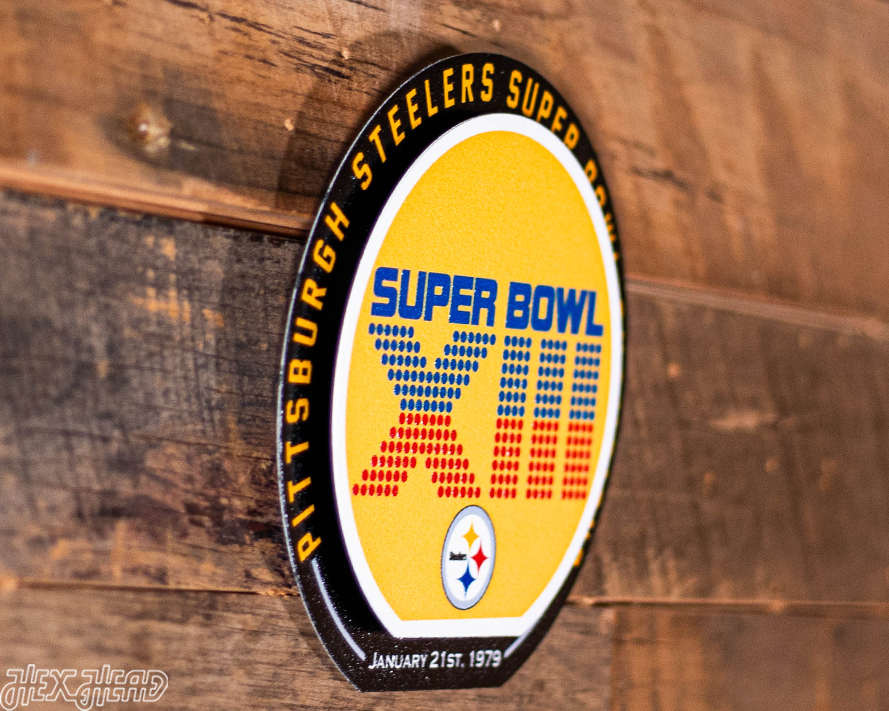 Pittsburgh Steelers Super Bowl XIII "Double Play" On the Shelf or on the Wall Art