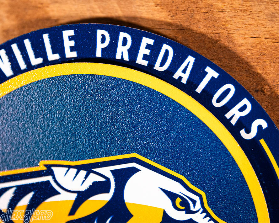 Nashville Predators "Double Play" On the Shelf or on the Wall Art