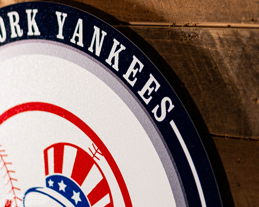 VARSITY Collection- SINGLE layer New York Yankees Metal Wall Art