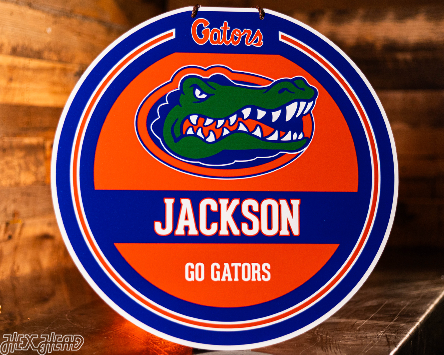 Florida Gators Personalized Monogram Metal Art