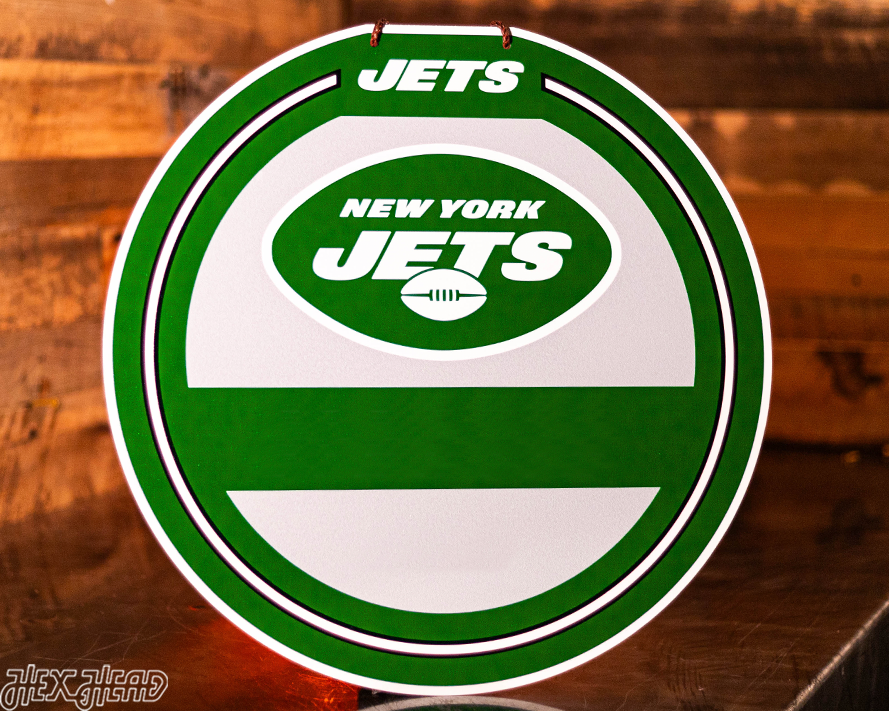 New York Jets Personalized Monogram Metal Art