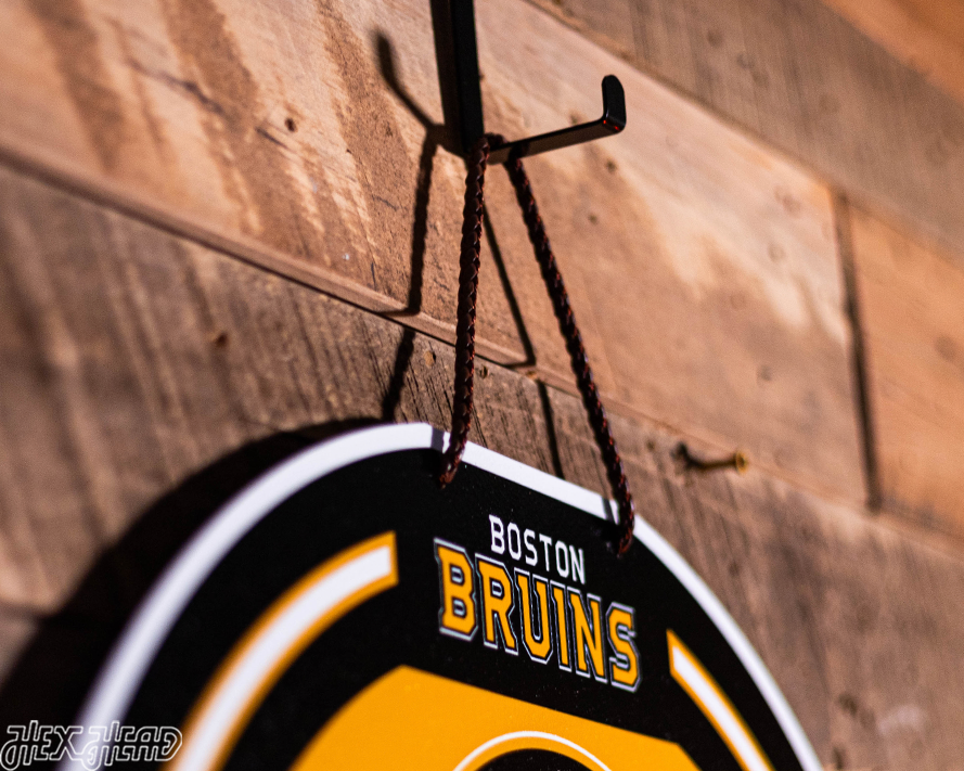 Boston Bruins Personalized Monogram Metal Art