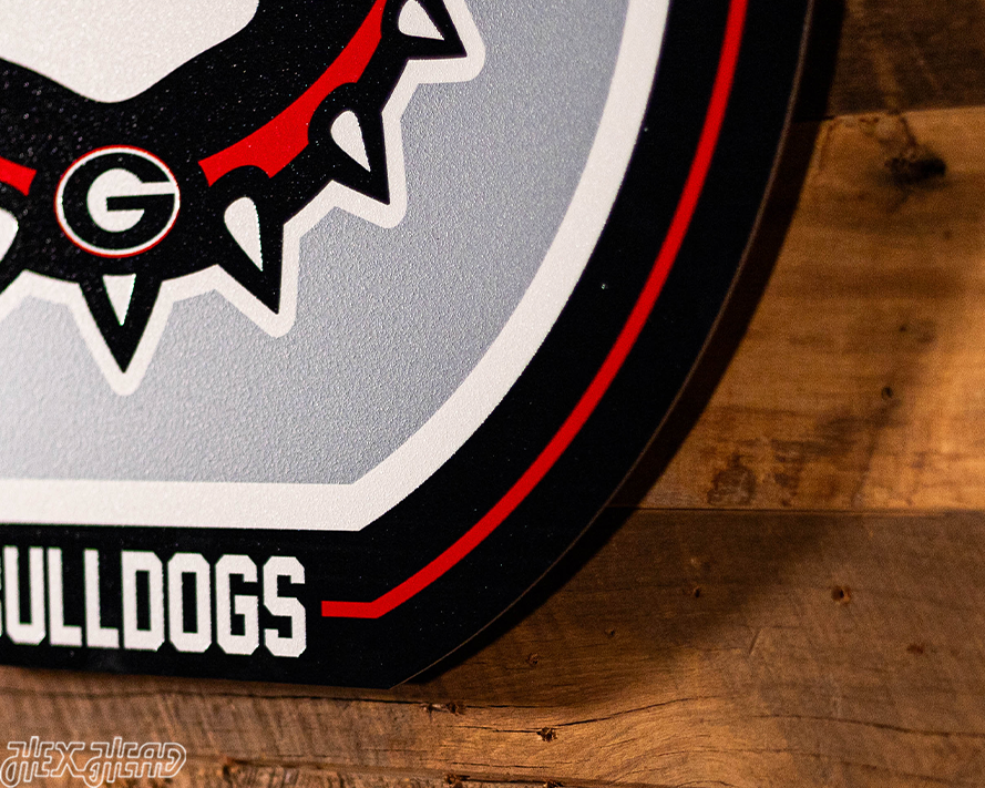 VARSITY Collection- SINGLE layer Georgia Bulldogs Metal Wall Art