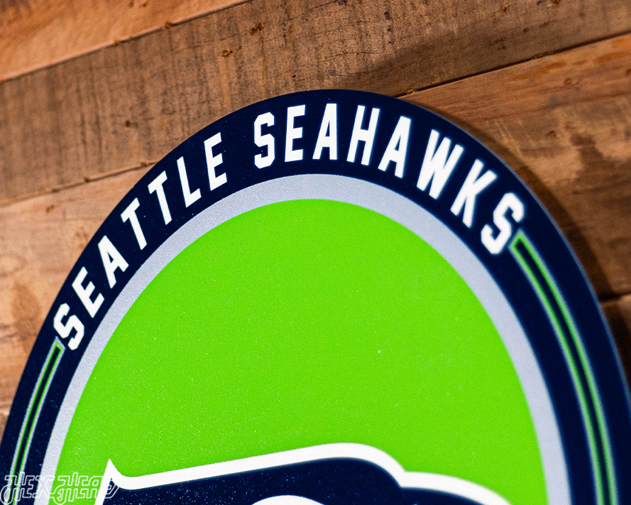 VARSITY Collection- Single Layer Seattle Seahawks Metal Wall Art