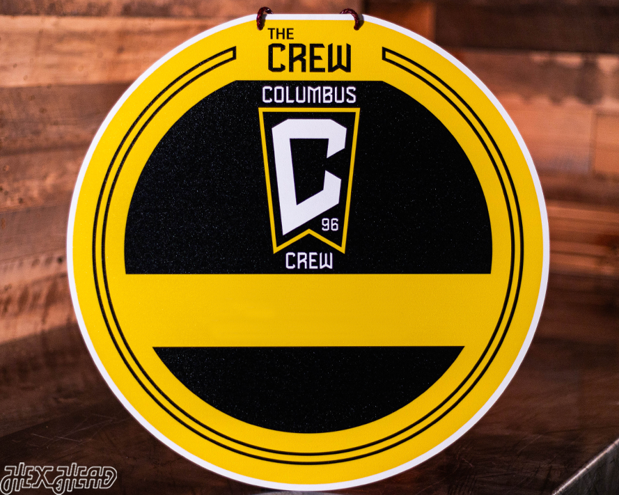 Columbus Crew Personalized Monogram Metal Art