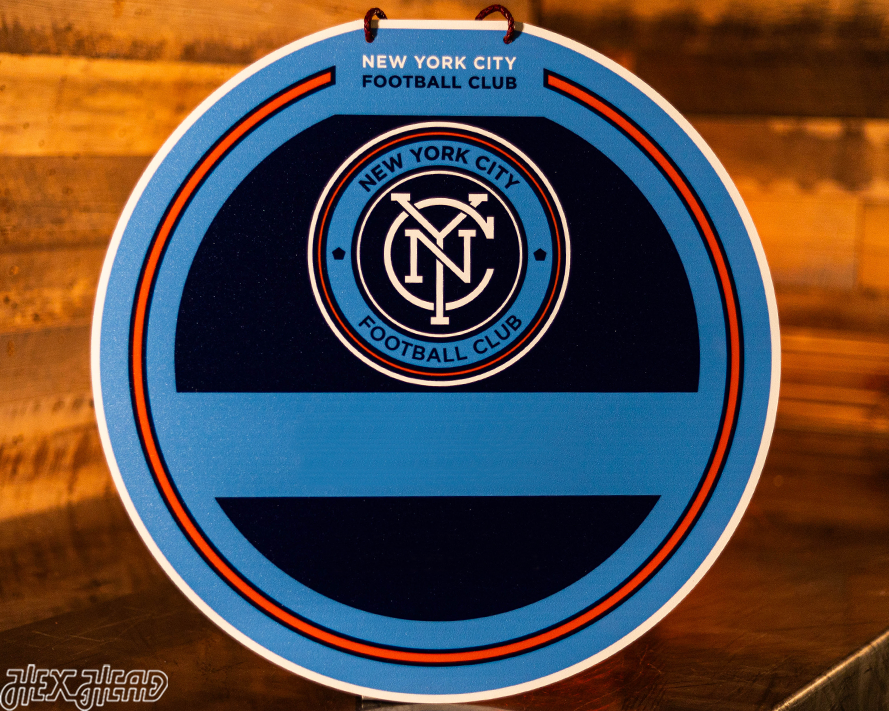 New York City FC Personalized Monogram Metal Art