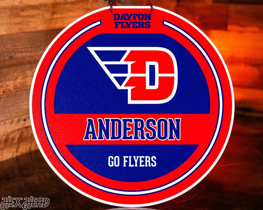 Dayton Flyers Personalized Monogram Metal Art