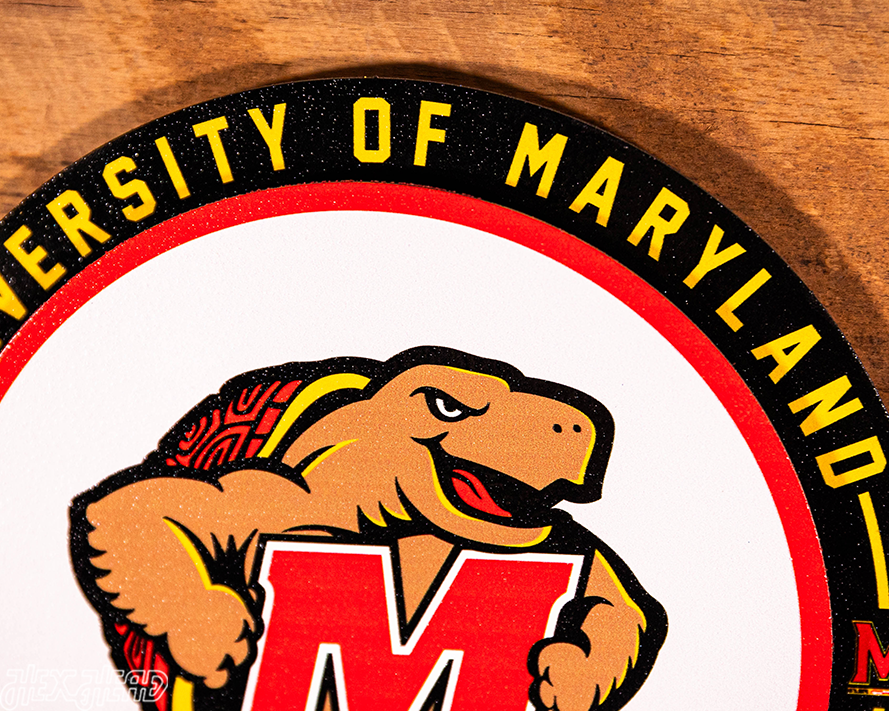 Maryland Terrapins "Double Play" On the Shelf or on the Wall Art