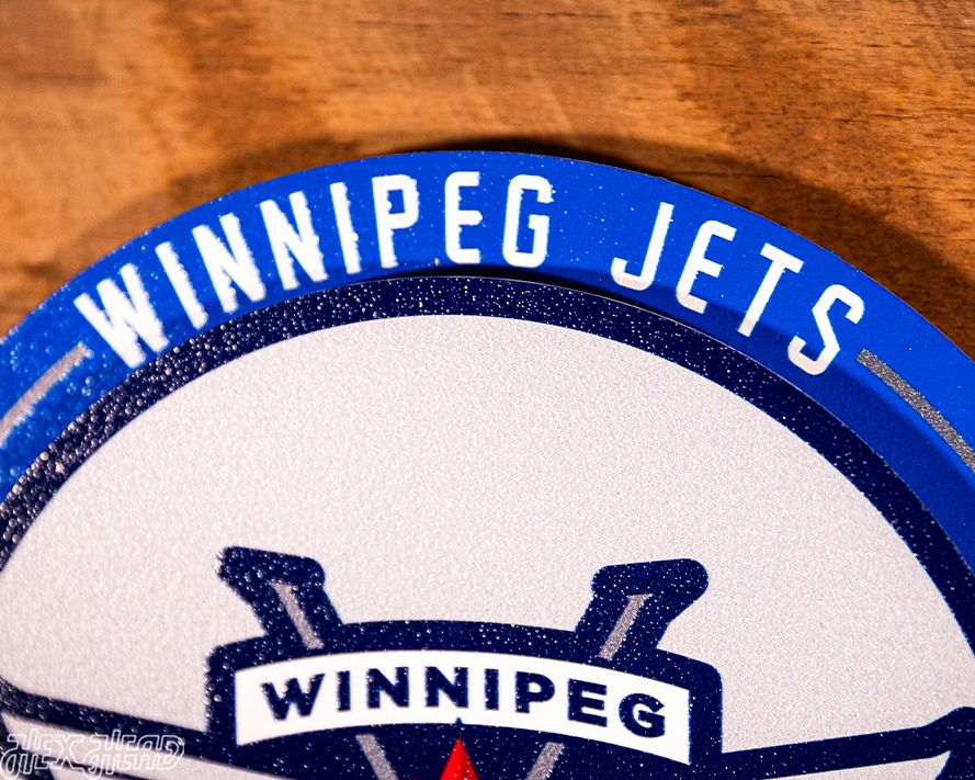 Winnipeg Jets "Double Play" On the Shelf or on the Wall Art