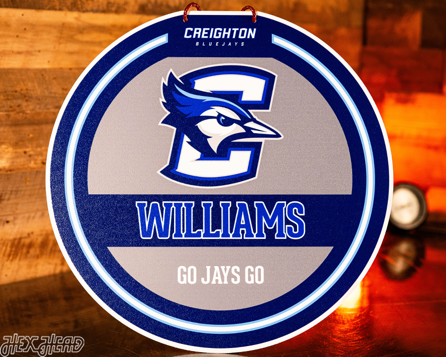 Creighton Blue Jays Personalized Monogram Metal Art