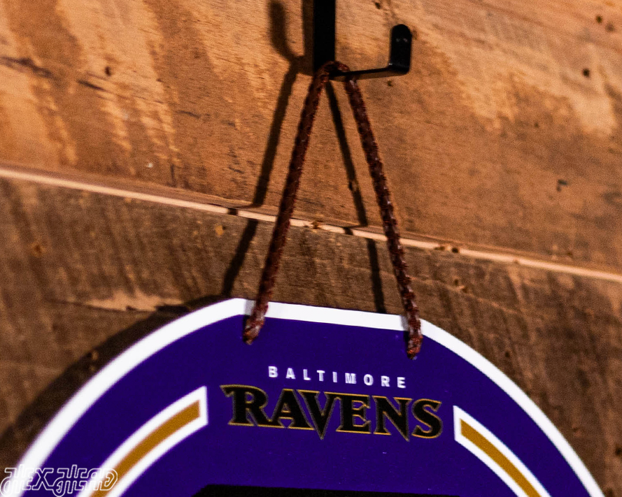 Baltimore Ravens Personalized Monogram Metal Art