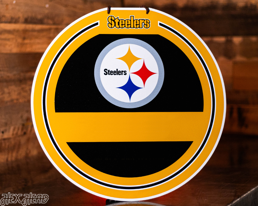 Pittsburgh Steelers Personalized Monogram Metal Art