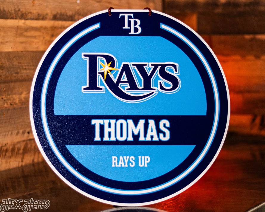 Tampa Bay Rays Personalized Monogram Metal Art