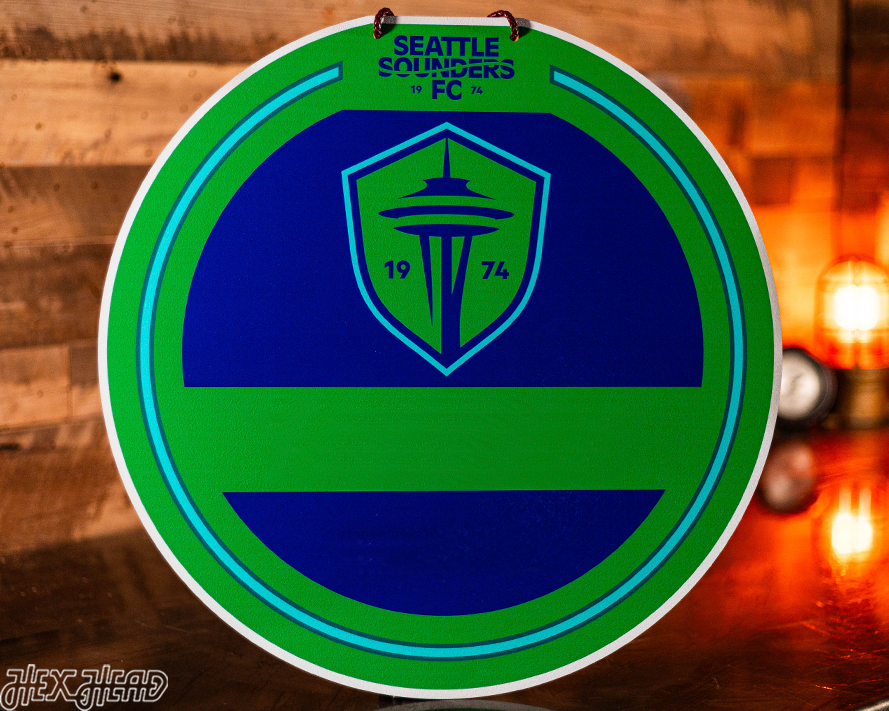 Seattle Sounders FC Personalized Monogram Metal Art