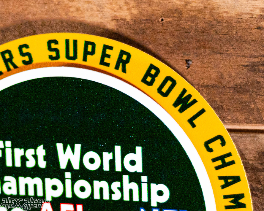 Green Bay Packers "1967" Super Bowl "Double Play" On the Shelf or on the Wall Art